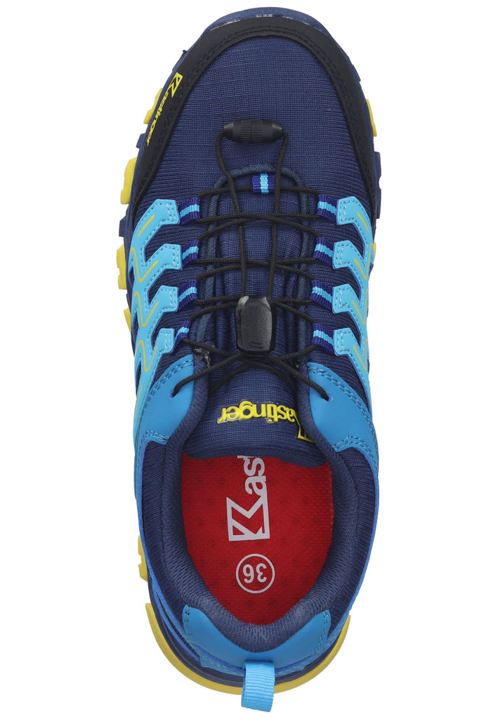 Kastinger Wanderschuhe Lederimitat Blau/Gelb