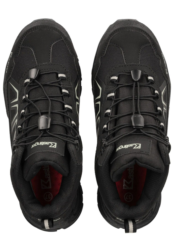 Kastinger Wanderschuhe Lederimitat/Nylon Schwarz Kombi