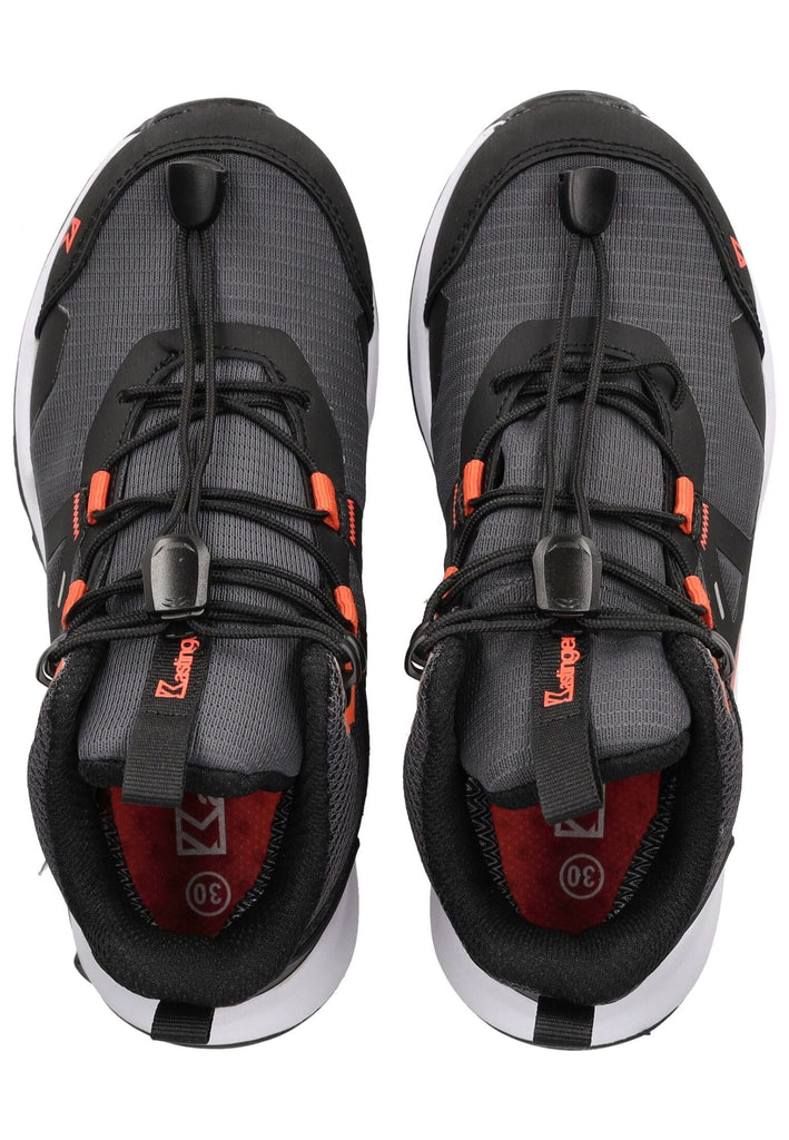 Kastinger Wanderschuhe Lederimitat/Nylon Schwarz/Orange