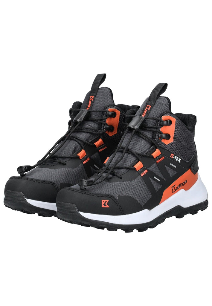 Kastinger Wanderschuhe Lederimitat/Nylon Schwarz/Orange