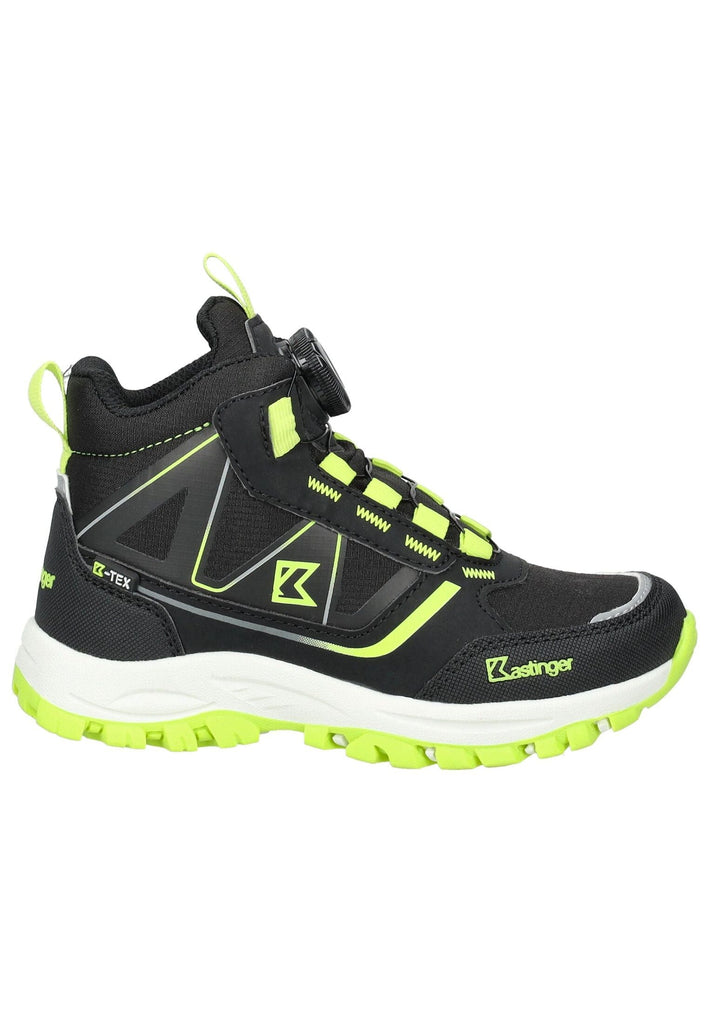 Kastinger Wanderschuhe Lederimitat/Textil Schwarz/Lime