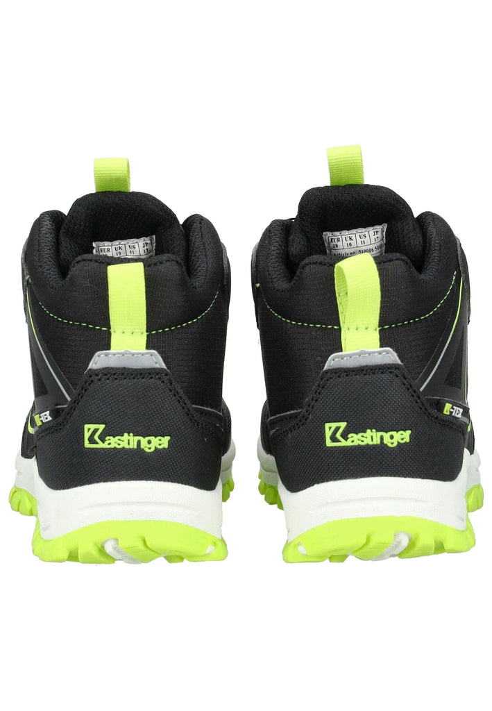 Kastinger Wanderschuhe Lederimitat/Textil Schwarz/Lime