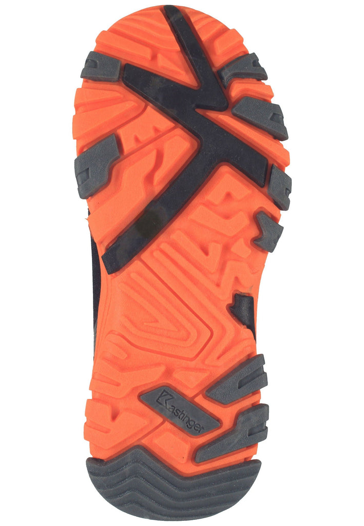 Kastinger Wanderschuhe Lederimitat/Textil Schwarz/Orange