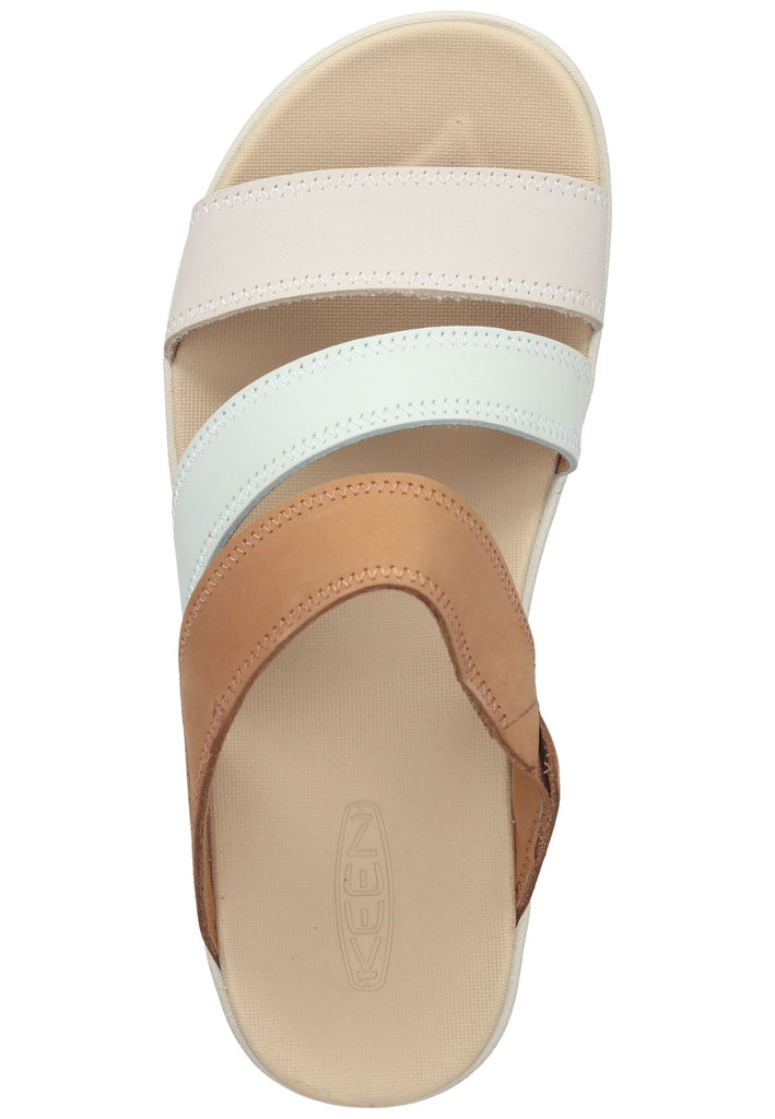 Keen Pantoletten Leder Beige/Braun