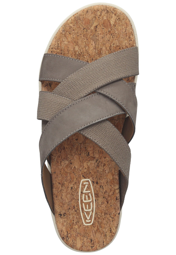 Keen Pantoletten Leder/Textil Dunkelbraun