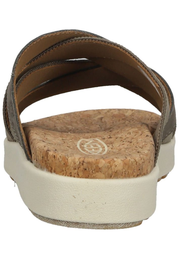 Keen Pantoletten Leder/Textil Dunkelbraun