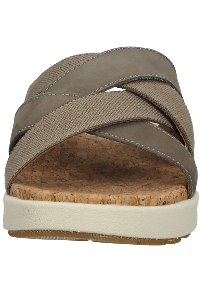 Keen Pantoletten Leder/Textil Dunkelbraun