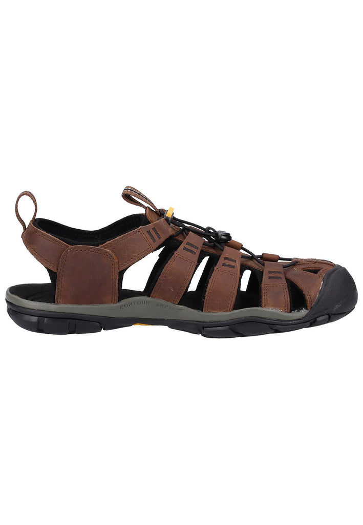 Keen Sandalen Leder/Textil Dunkelbraun/Schwarz