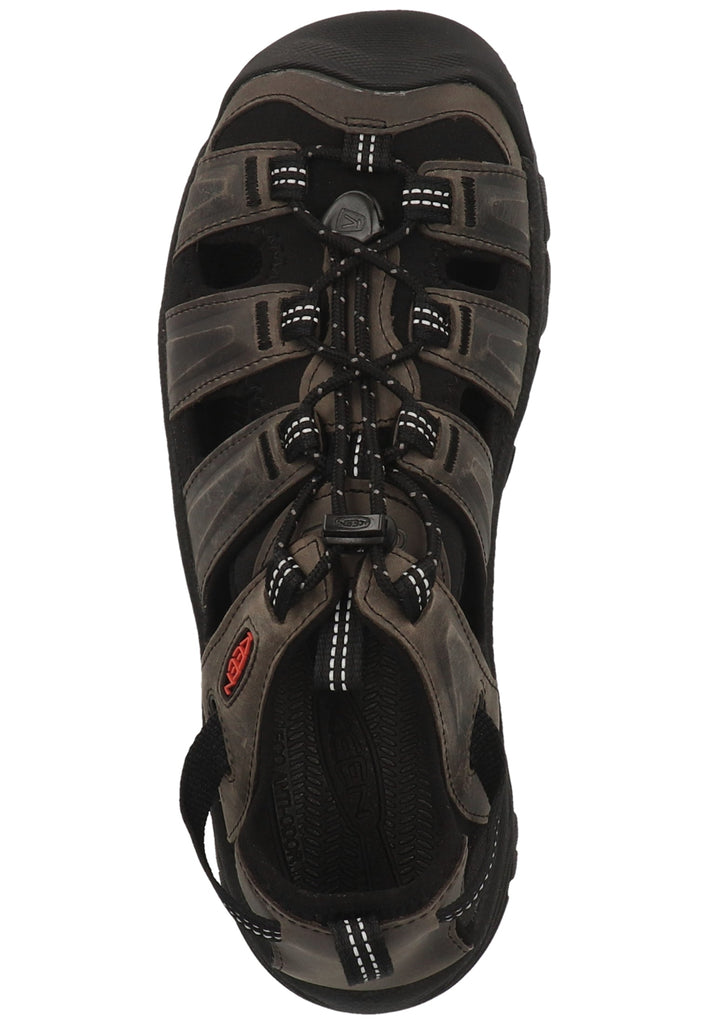 Keen Sandalen Leder/Textil Grau/Schwarz