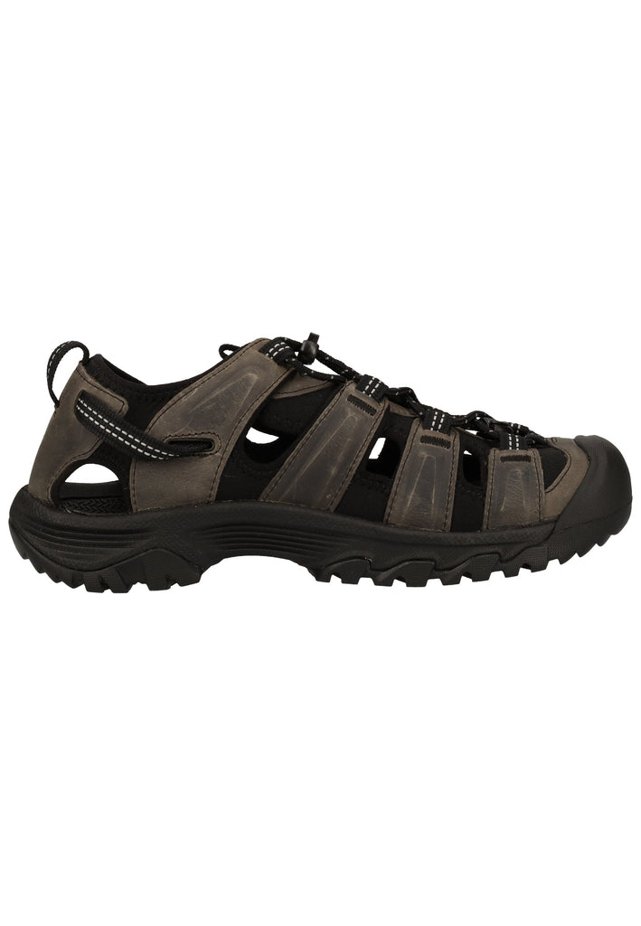 Keen Sandalen Leder/Textil Grau/Schwarz