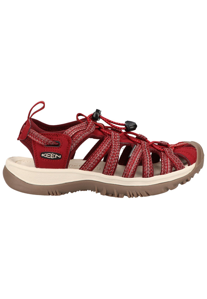 Keen Sandalen Lederimitat/Textil Dunkelrot