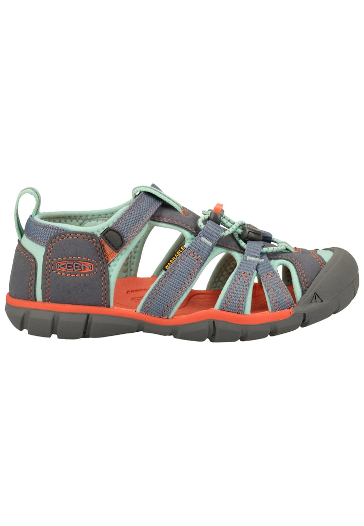Keen Sandalen Lederimitat/Textil Grau/Grün