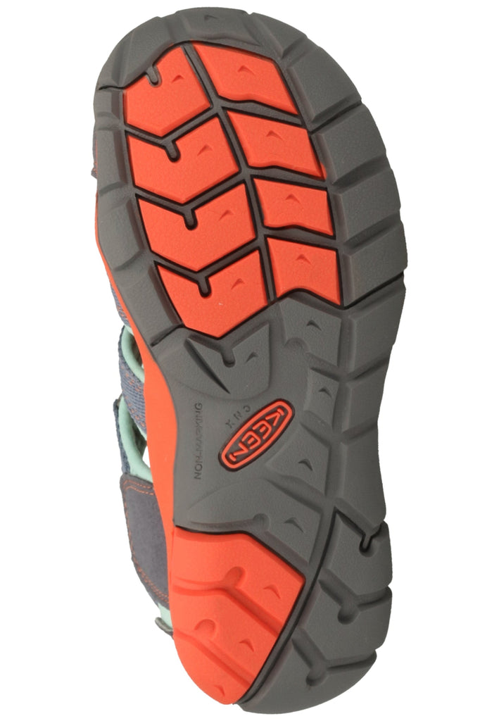 Keen Sandalen Lederimitat/Textil Grau/Grün