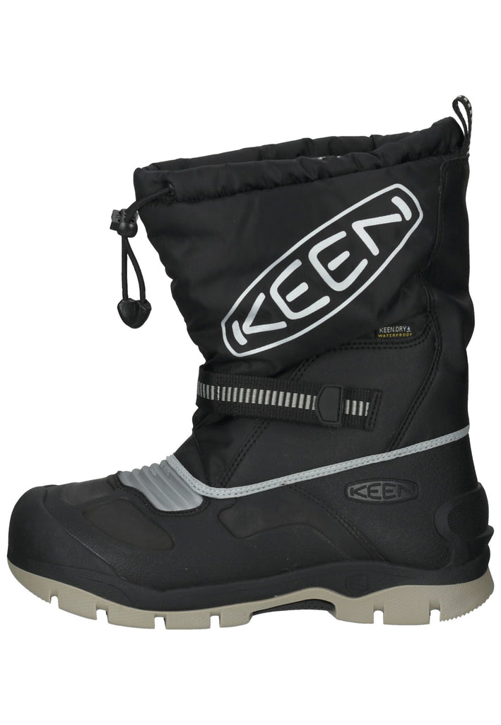 Sport- und Wanderschuhe Keen Wanderschuhe Lederimitat/Textil Schwarz/Silber Warmfutter
