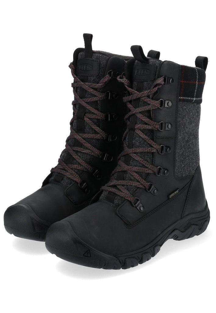 Keen Stiefelette Leder/Textil Schwarz