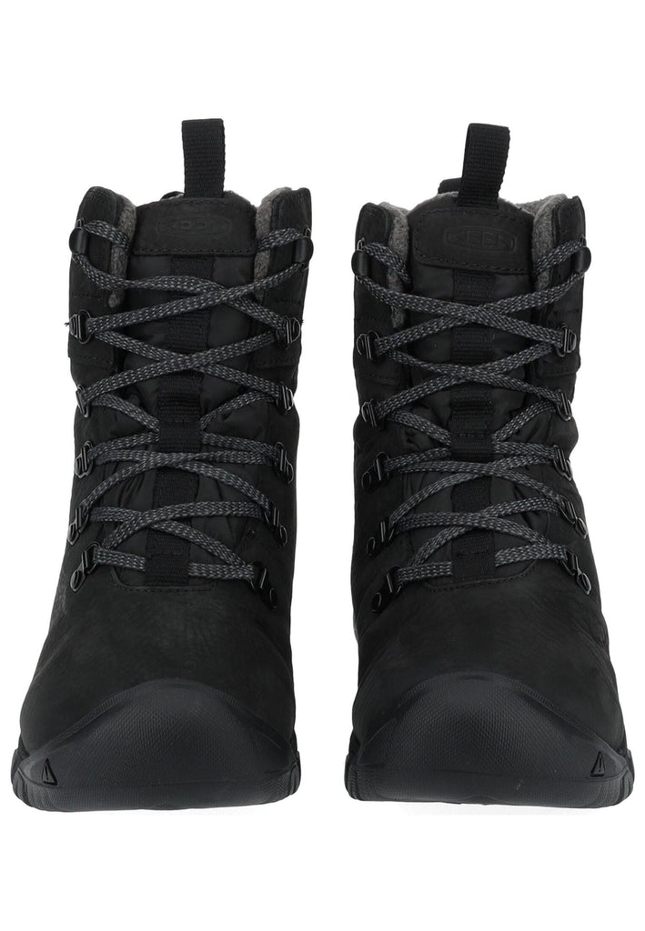 Keen Stiefelette Leder/Textil Schwarz