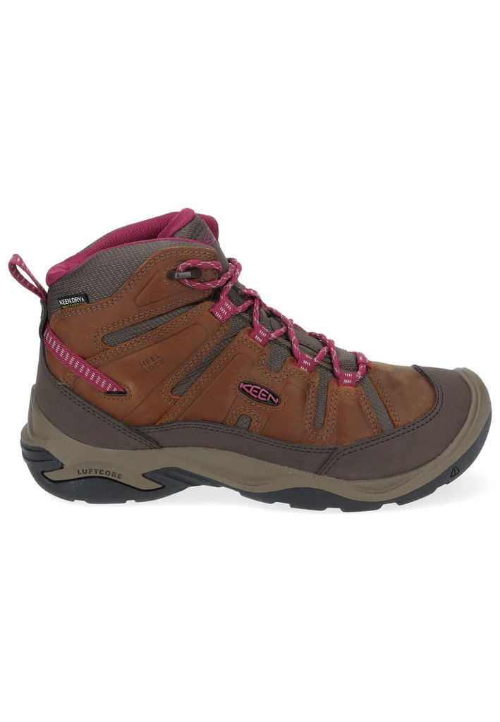 Keen Wanderschuhe Leder/Textil Braun/Lila