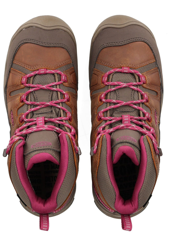 Keen Wanderschuhe Leder/Textil Braun/Lila