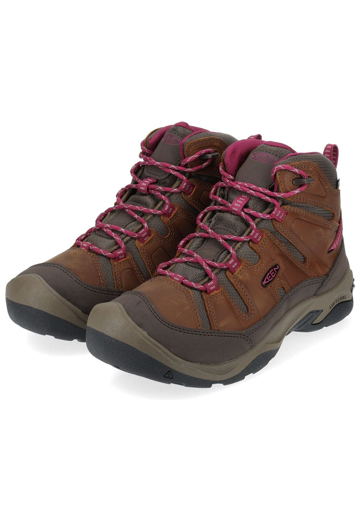 Keen Wanderschuhe Leder/Textil Braun/Lila