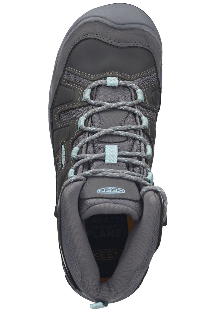 Keen Wanderschuhe Leder/Textil Grau/Blau