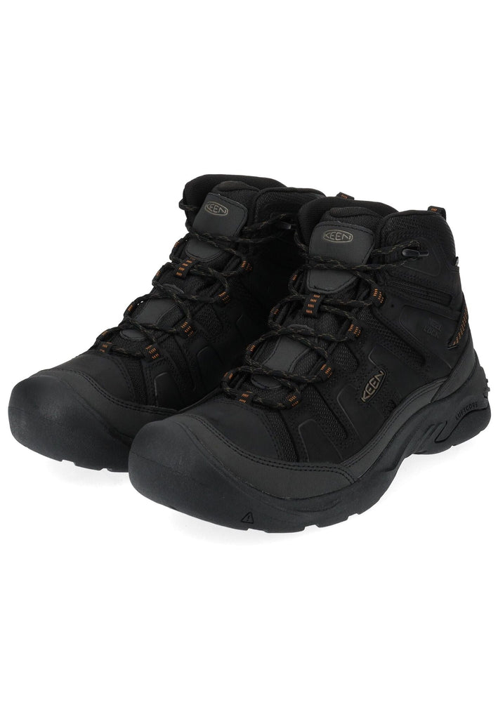 Keen Wanderschuhe Leder/Textil Schwarz