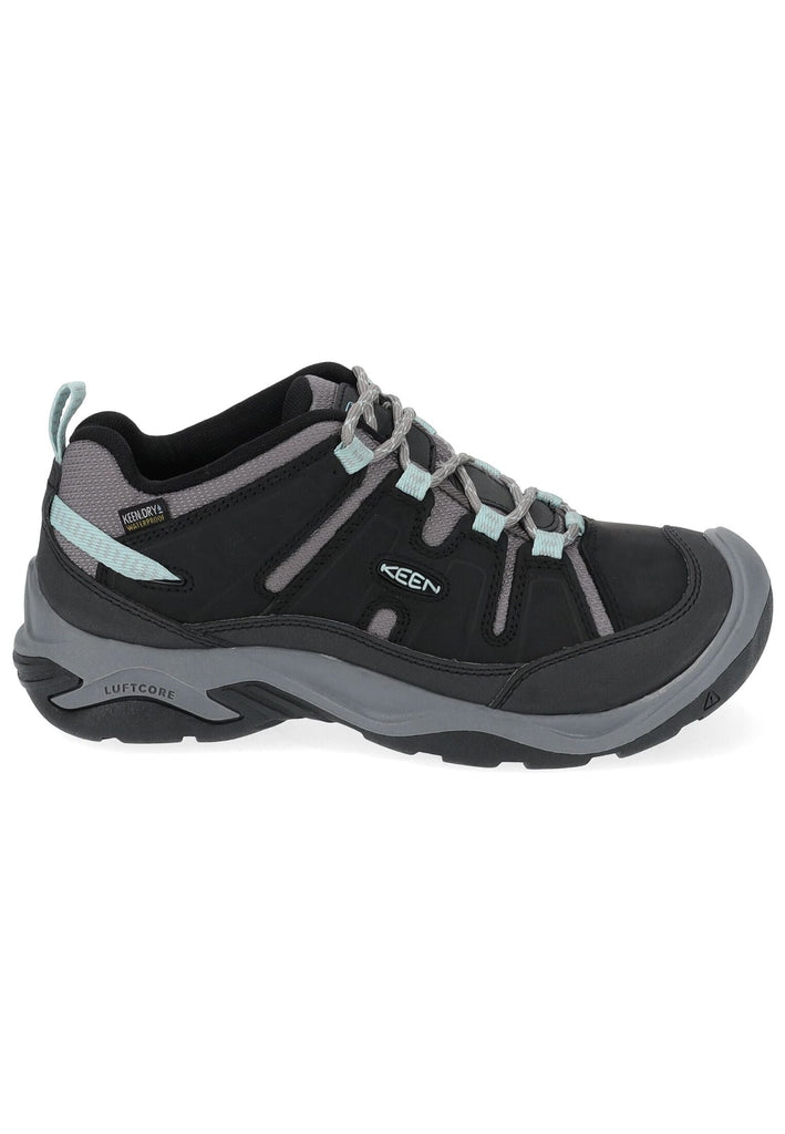 Keen Wanderschuhe Leder/Textil Schwarz/Blau