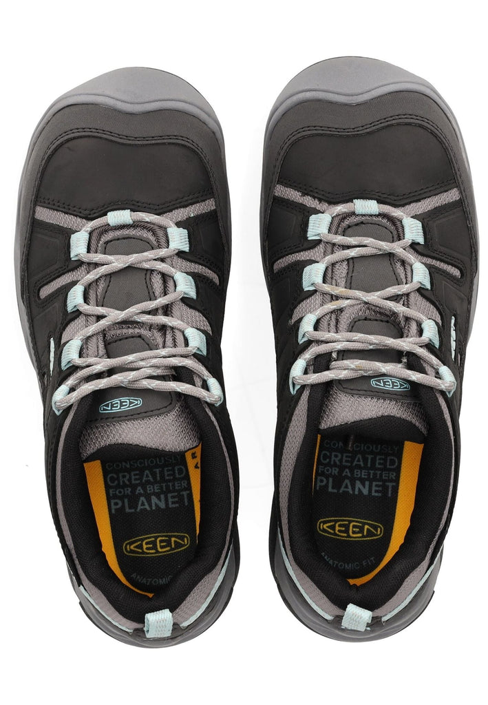 Keen Wanderschuhe Leder/Textil Schwarz/Blau