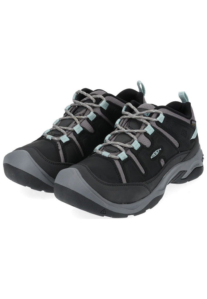Keen Wanderschuhe Leder/Textil Schwarz/Blau