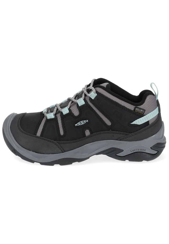 Keen Wanderschuhe Leder/Textil Schwarz/Blau
