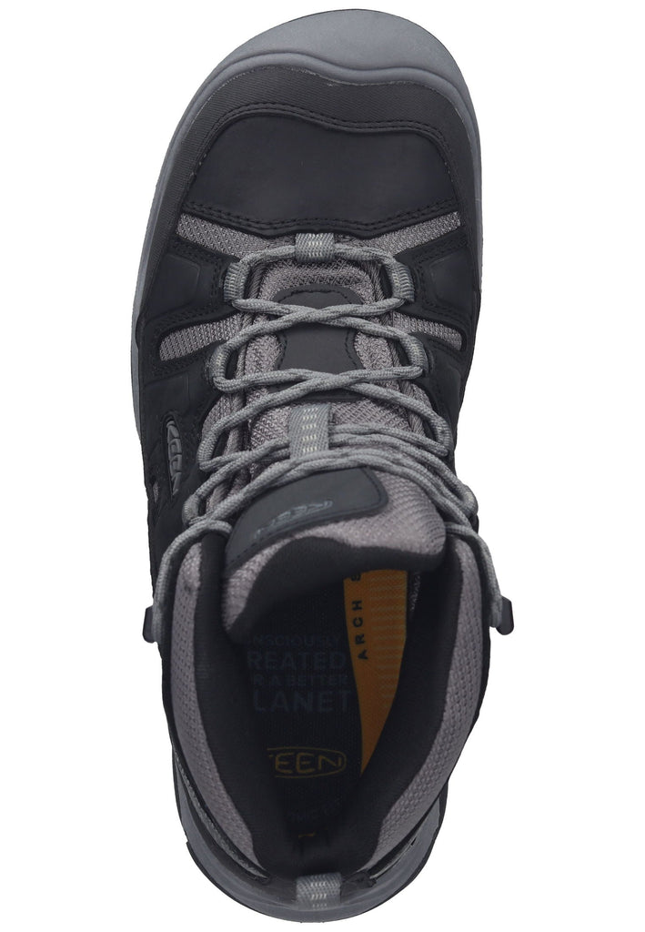 Keen Wanderschuhe Leder/Textil Schwarz/Grau