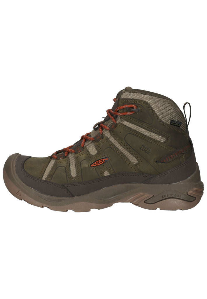 Keen Wanderschuhe Lederimitat/Textil Dunkelgrün