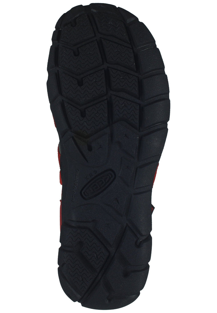 Keen Wanderschuhe Lederimitat/Textil Rot/Schwarz