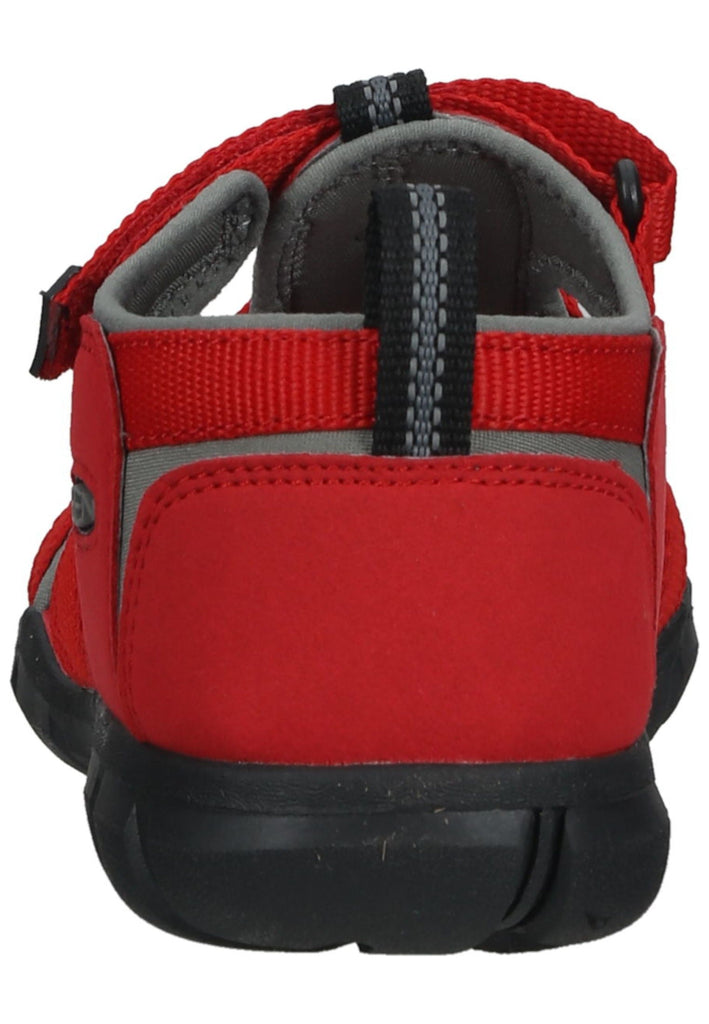 Keen Wanderschuhe Lederimitat/Textil Rot/Schwarz