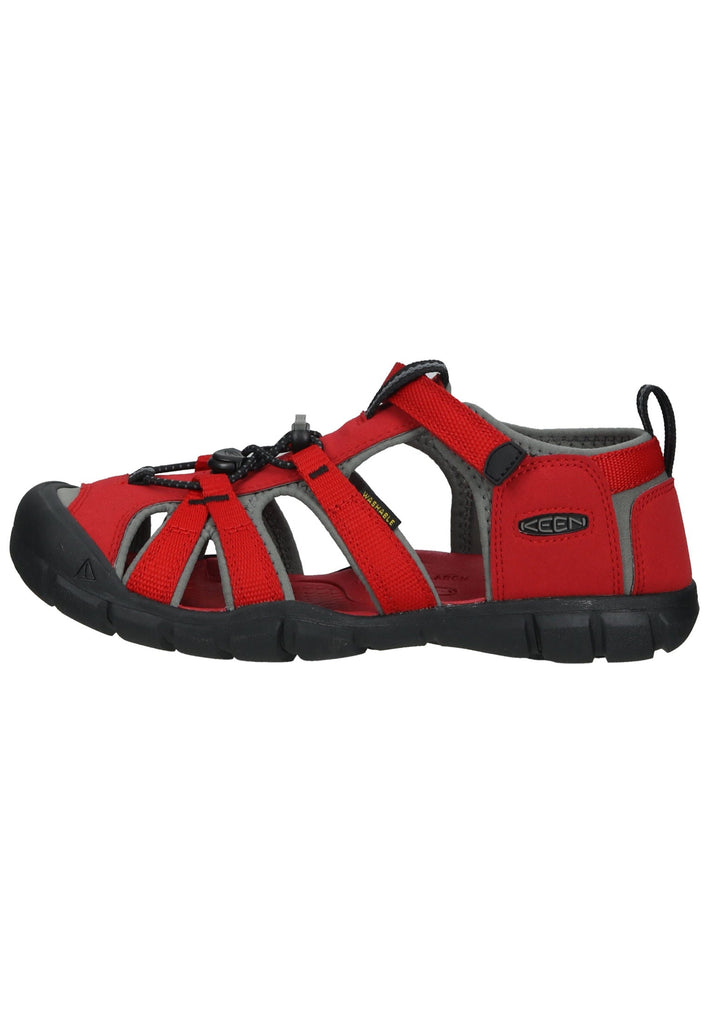 Keen Wanderschuhe Lederimitat/Textil Rot/Schwarz