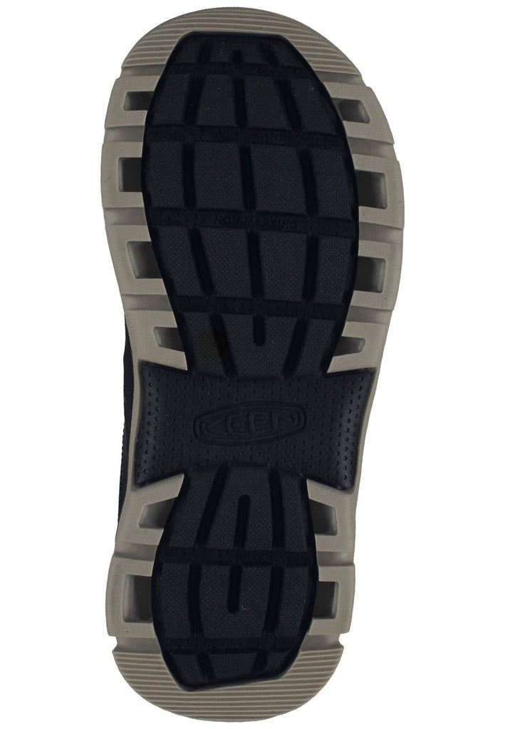 Keen Wanderschuhe Lederimitat/Textil Schwarz/Silber Warmfutter