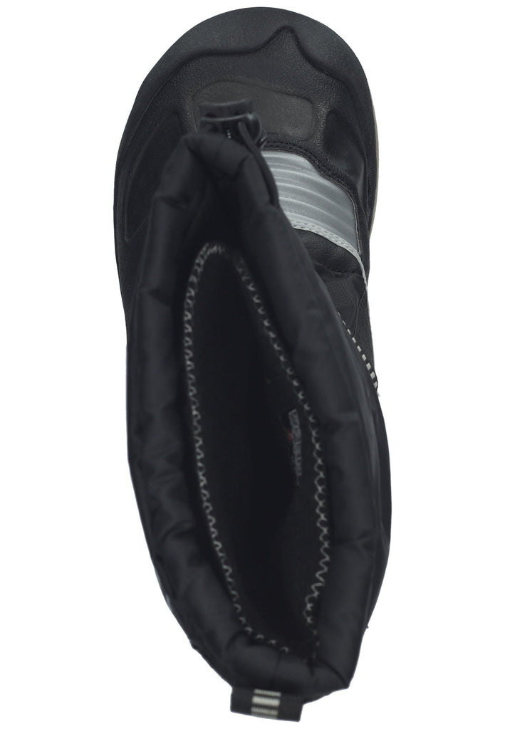 Keen Wanderschuhe Lederimitat/Textil Schwarz/Silber Warmfutter