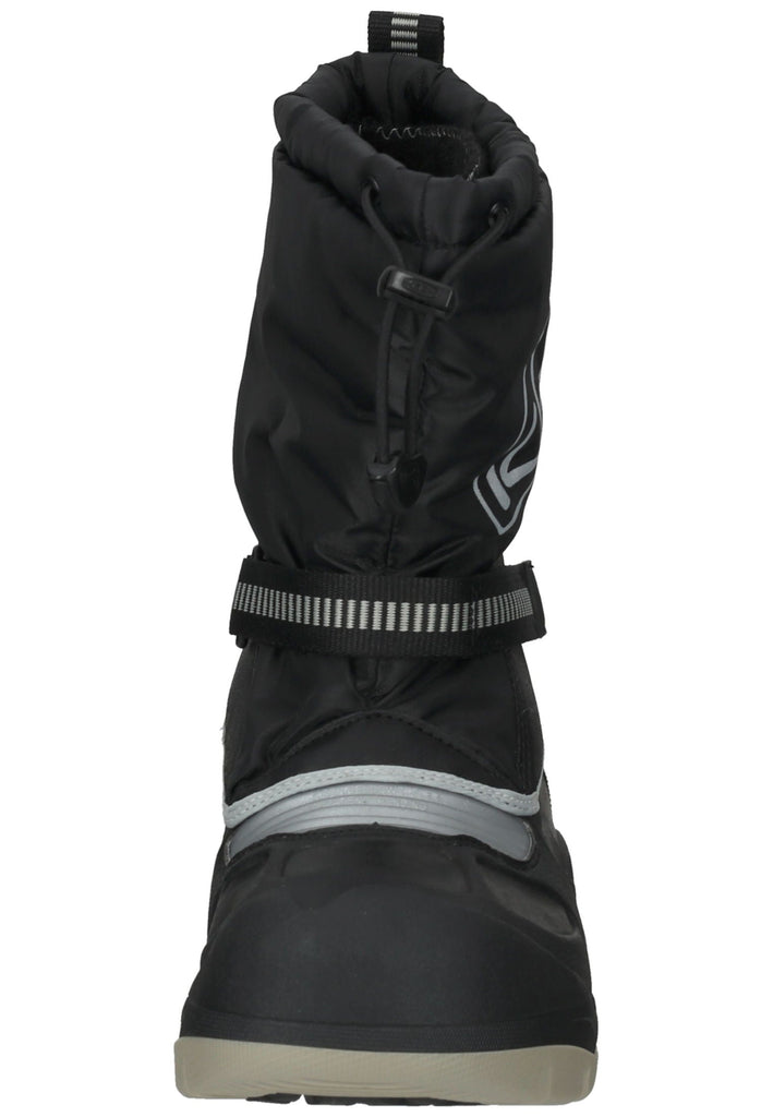 Keen Wanderschuhe Lederimitat/Textil Schwarz/Silber Warmfutter