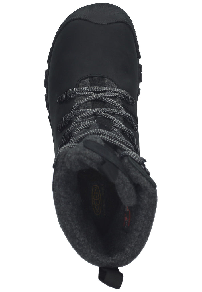 Keen Wanderschuhe Lederimitat/Textil Schwarz Warmfutter