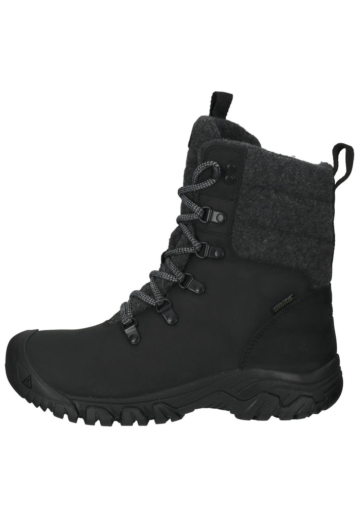 Keen Wanderschuhe Lederimitat/Textil Schwarz Warmfutter