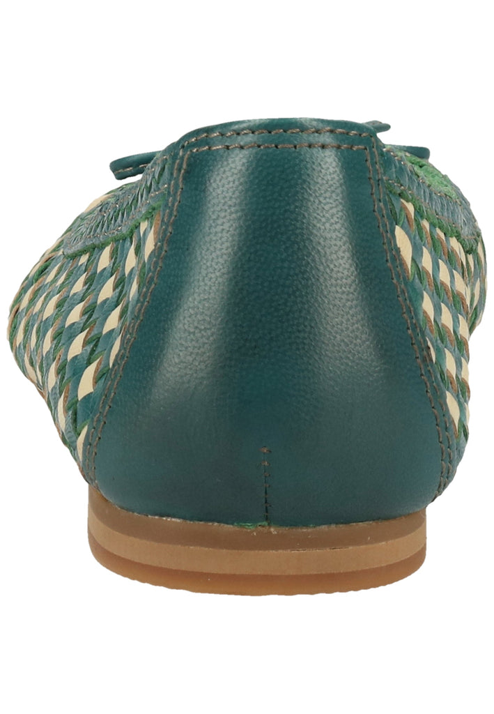 Kickers Ballerinas Leder Blau/Grün