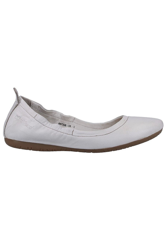 Kickers Ballerinas Leder Weiß