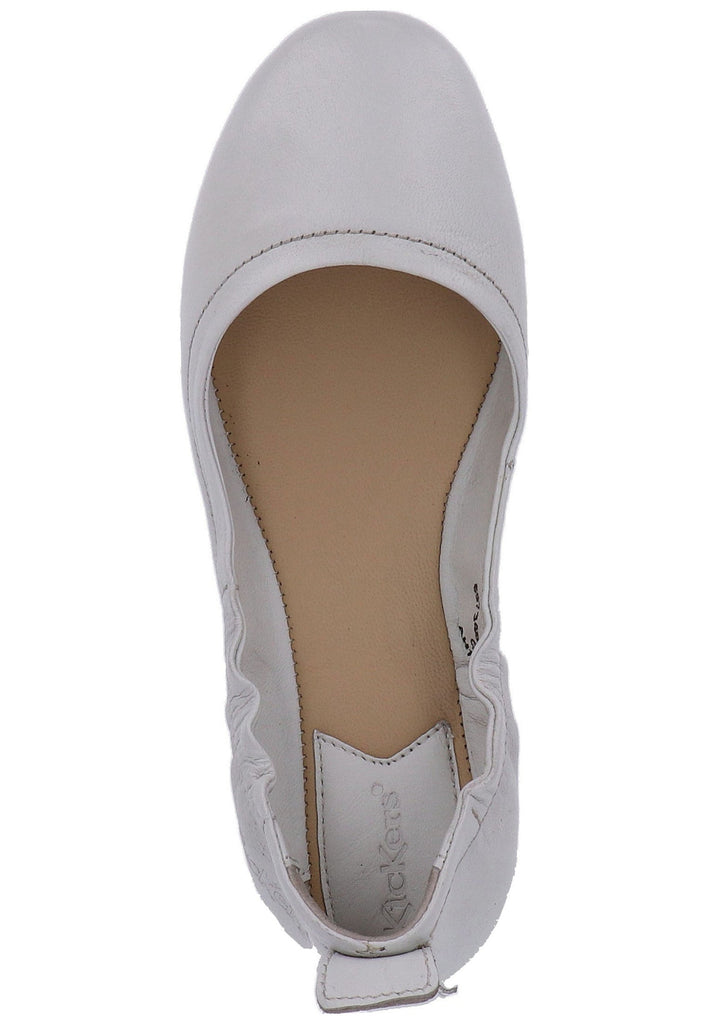 Kickers Ballerinas Leder Weiß