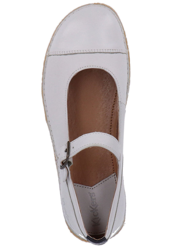 Kickers Ballerinas Leder Weiß
