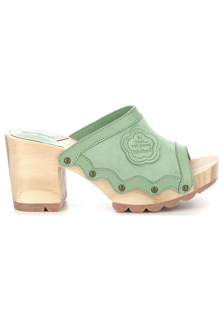 Kickers Clogs Leder Mint