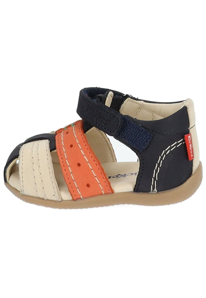 Halbschuhe Kickers Halbschuhe Leder Blau/Beige