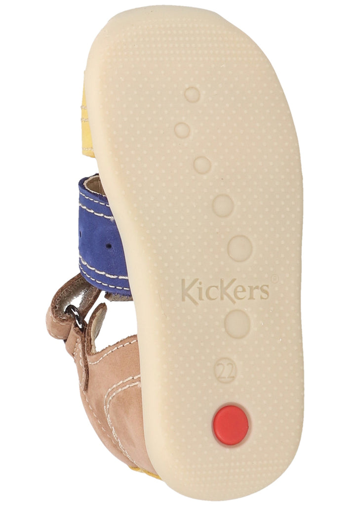 Kickers Halbschuhe Leder Beige/Gelb
