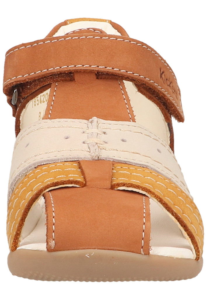 Kickers Halbschuhe Leder Braun/Gelb