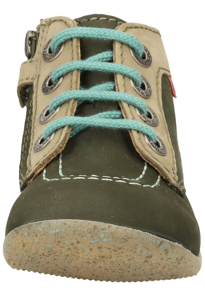 Kickers Halbschuhe Leder Khaki