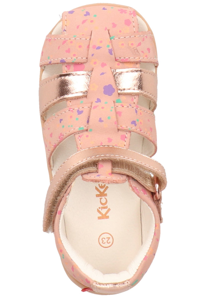 Kickers Halbschuhe Leder Rose Metallic