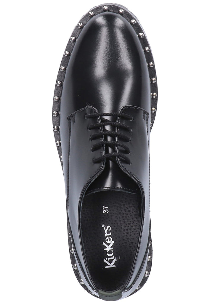 Kickers Halbschuhe Leder Schwarz